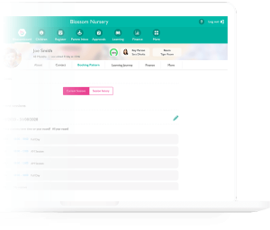 A faded screenshot of Ovivio platform showing Booking patterns
