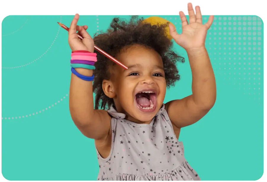 Communication and language activities image - happy child