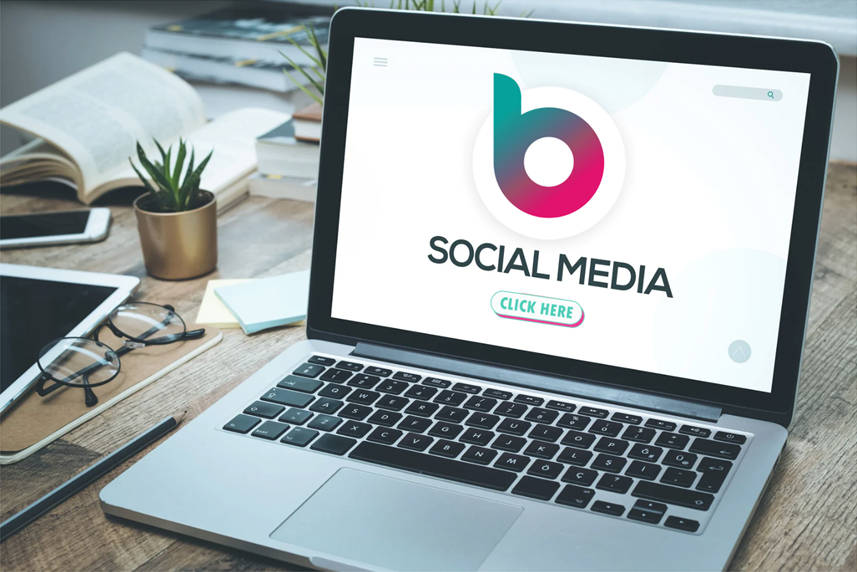 Social-media-audit-Image-1-A-laptop-with-Blossom-on-it