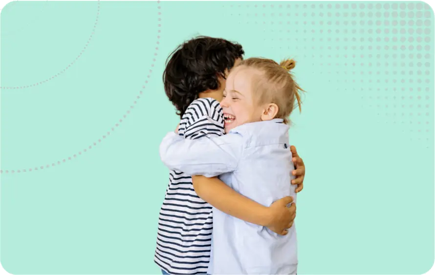 Nursery Staff Mental Health Image - Two more children hugging