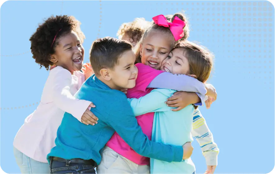 Safeguarding Children Image - lots of children hugging