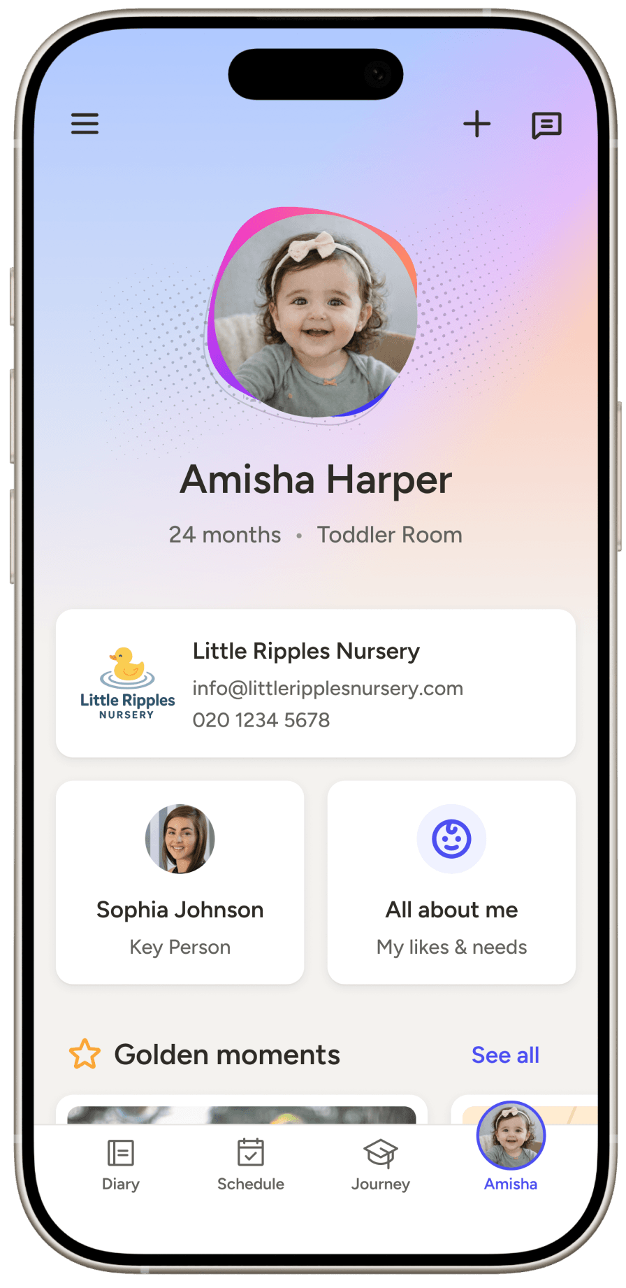 Parent app - child home