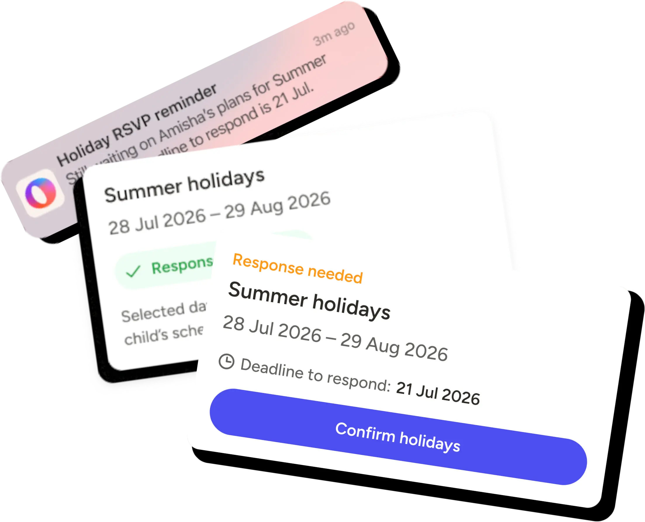 Holiday RSVP nudges