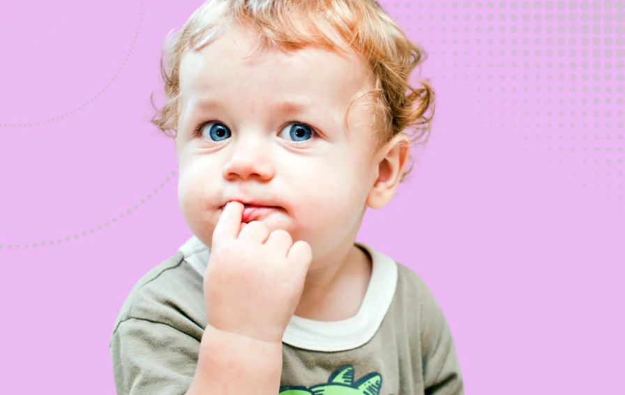 Inclusion outcomes inclusive nurseries image - pensive child, or their finger is delicious