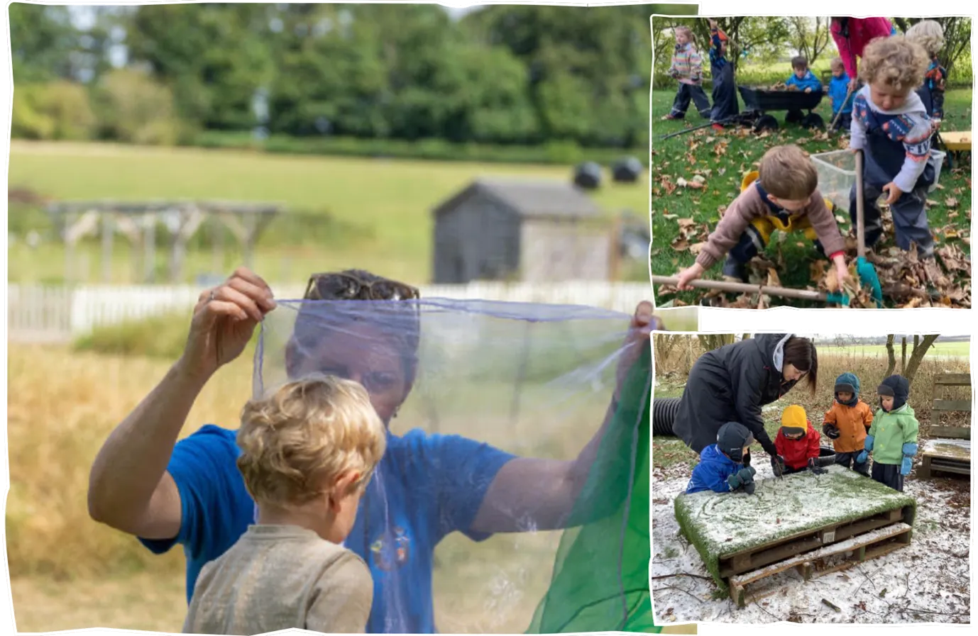 The Pheasant Nest Exceptional Inclusion Image - Children learning outdoors in all weathers