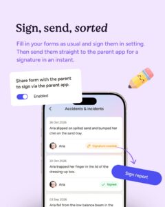 Sign Send Sorted Signatures in parent app